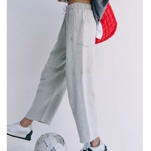 FP Movement by Free People Light Gray Top Score Barrel Pants